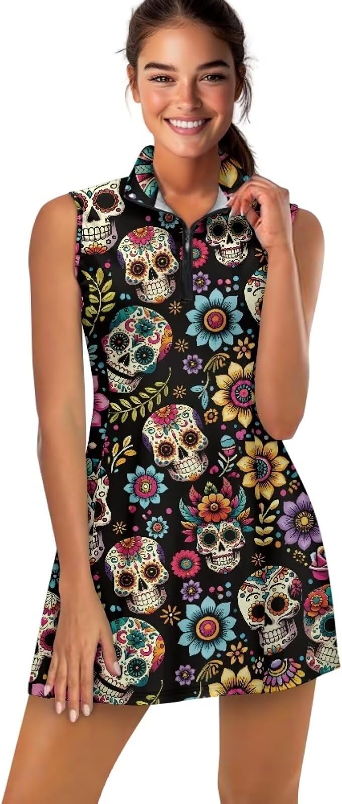 ELEDIZI - sugar skull dress womens