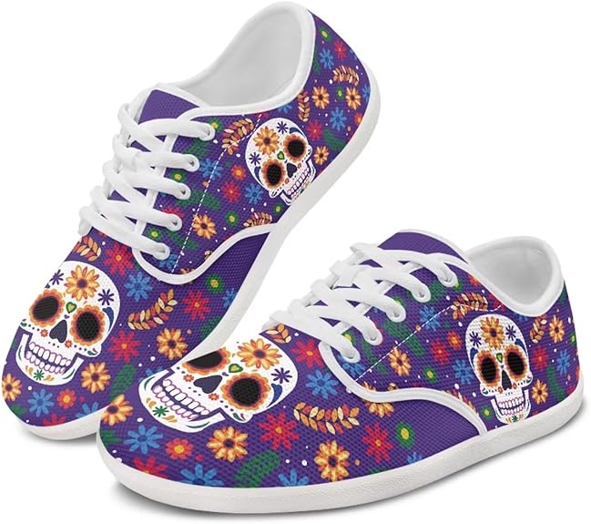 Ecaestolph - sugar skull sneakers womens