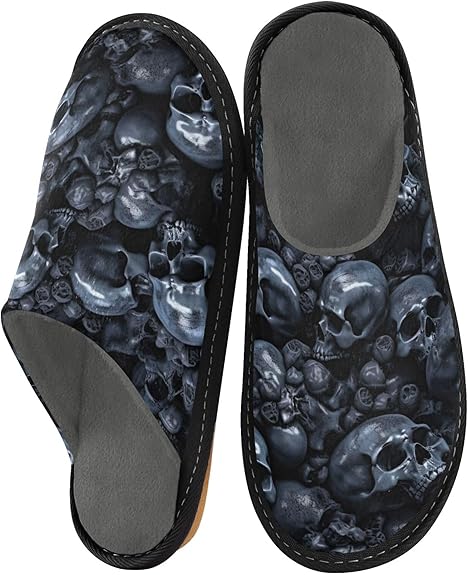 UMIRIKO - sugar skull slippers womens