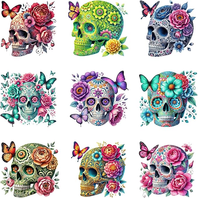 Amazingxy - sugar skull beanie