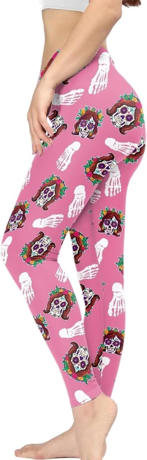 Irisjudy - sugar skull leggings for women