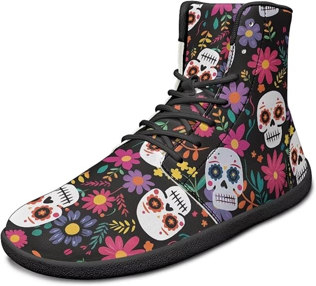 Doojoayie - sugar skull sneakers womens