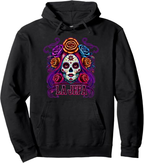 Mexican Sugar Skull for Strong Confident Women - sugar skull hoodie mens