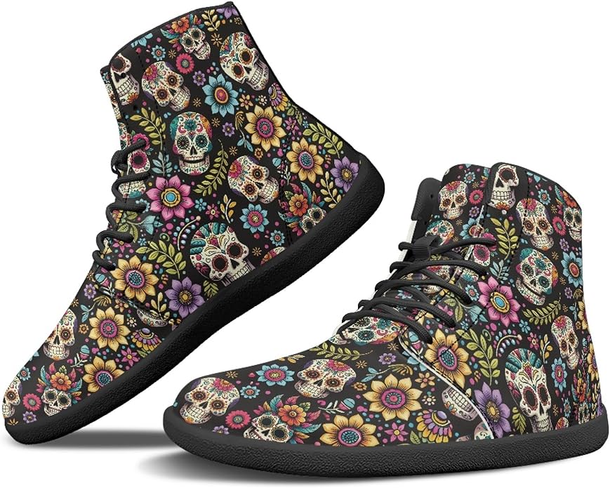 Arleeorkee - sugar skull high tops