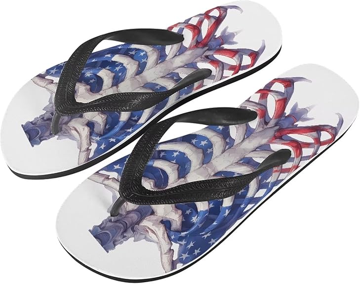 Semiouray - sugar skull flip flops womens