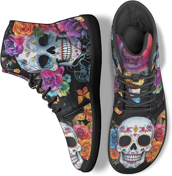 Ecaestolph - sugar skull sneakers womens
