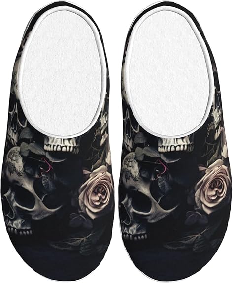 KOUUIP - sugar skull slippers womens
