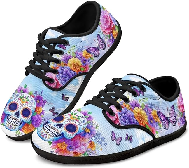 Binienty - sugar skull sneakers womens