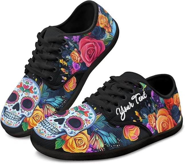Ecaestolph - sugar skull sneakers womens