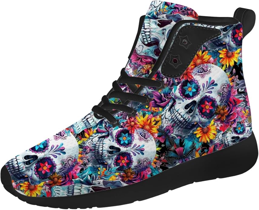 chebing - sugar skull high tops