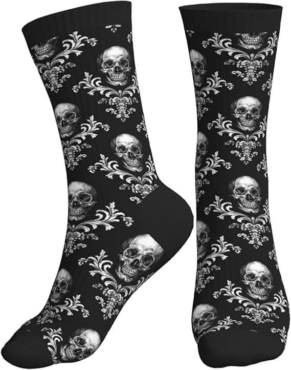 Geoocii - sugar skull socks womens