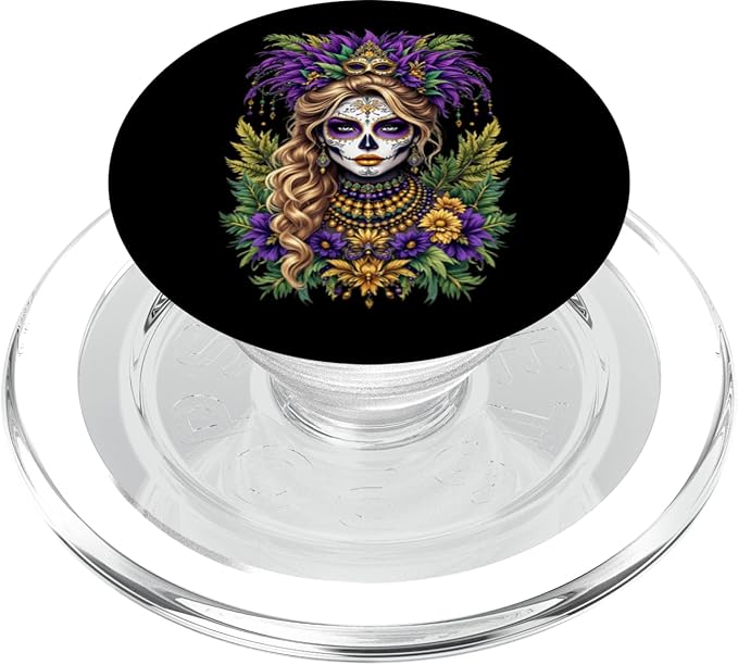 Mardi Gras Tees NYC - sugar skull face mask