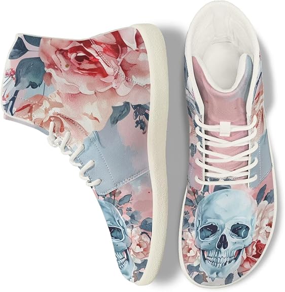GETELINSENG - sugar skull high tops