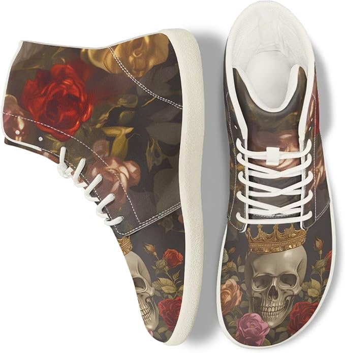 GETELINSENG - sugar skull sneakers womens
