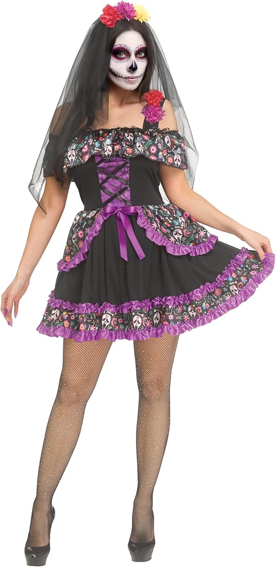 Fun World - sugar skull dress womens