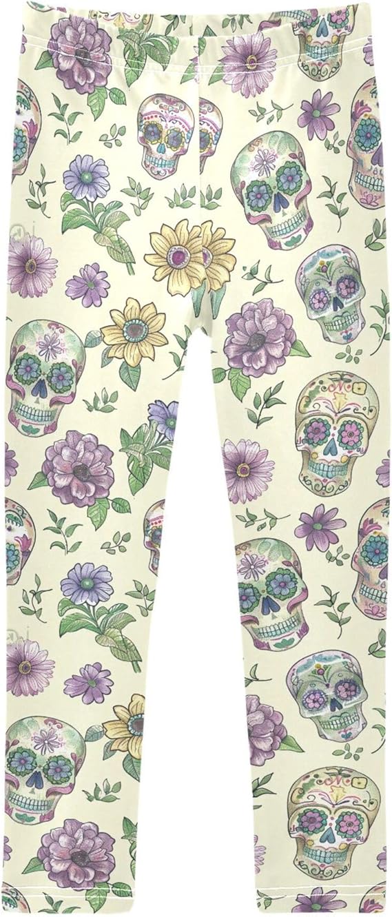 JUNZAN - sugar skull leggings for women
