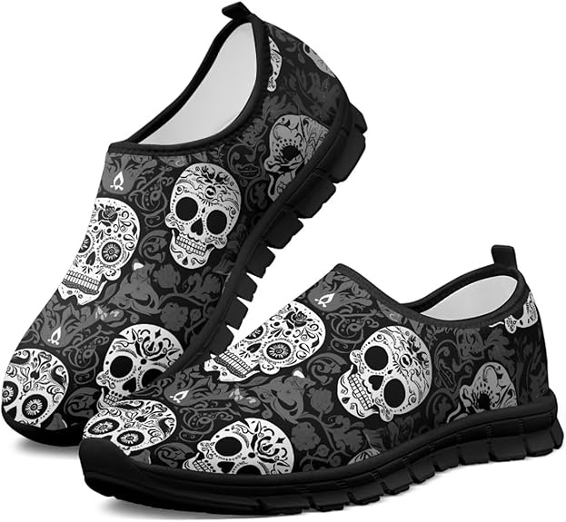 Ecaestolph - sugar skull sneakers womens