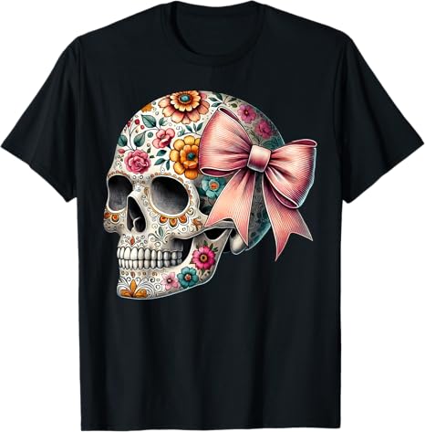 Sugar Skull for Women - sugar skull t-shirt womens