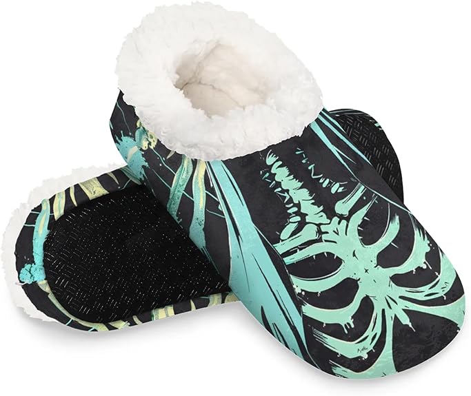 QIANDODUO - sugar skull slippers womens