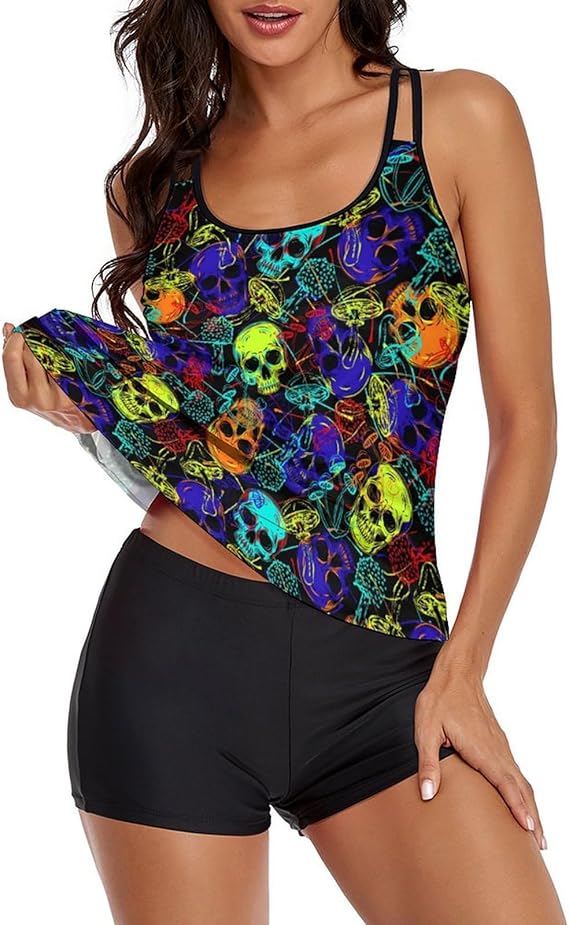 MSOKAZZLES - sugar skull bikini set