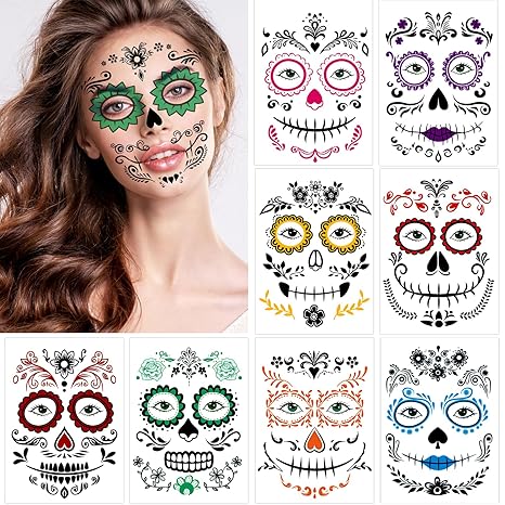 ceiba tree - sugar skull face mask