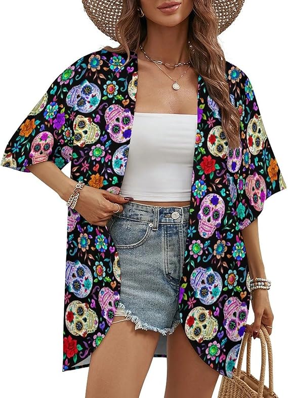 bzaxxqi - sugar skull coat womens