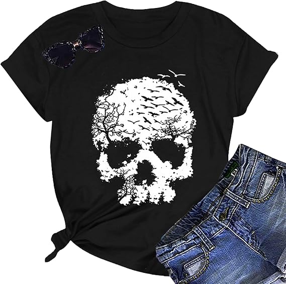 miuyinger - sugar skull long sleeve shirt mens