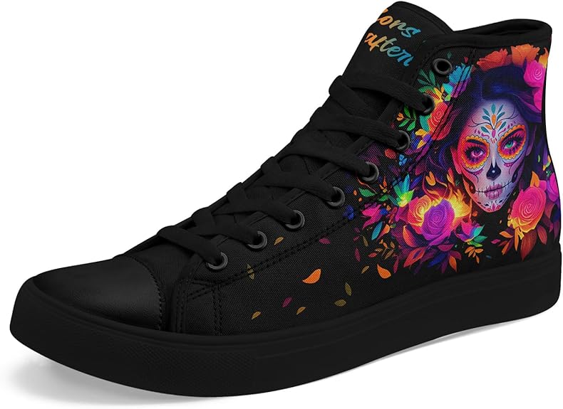 coolcustomize - sugar skull high tops