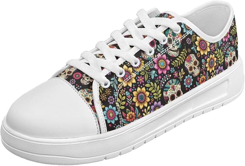 Twousenru - sugar skull sneakers womens
