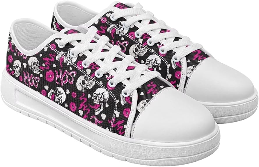 Twousenru - sugar skull sneakers womens