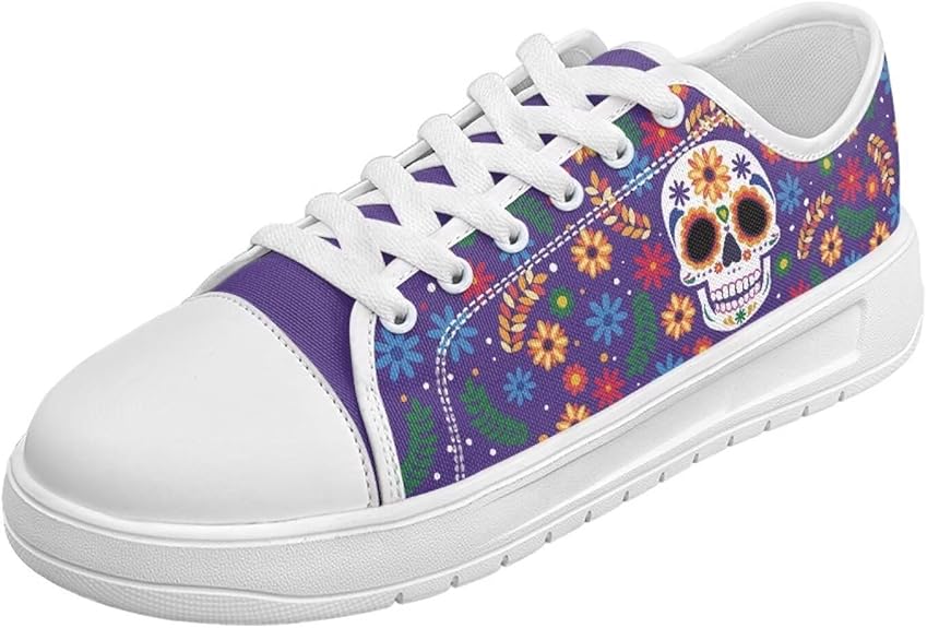 Twousenru - sugar skull sneakers womens