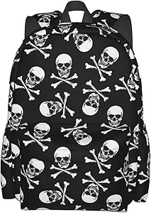 Skull Backpack Laptop Backpacks Multipurpose Daypack For Men Women Travel Hiking - best sugar skull backpack