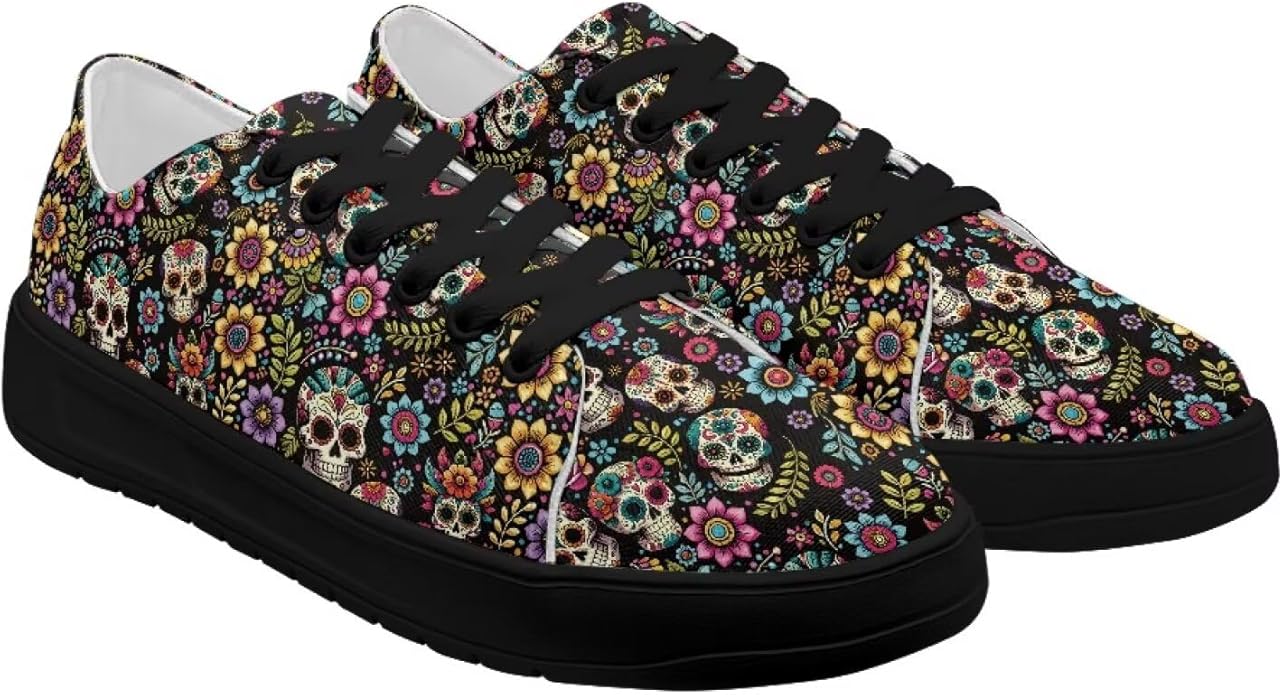Twousenru - sugar skull sneakers womens