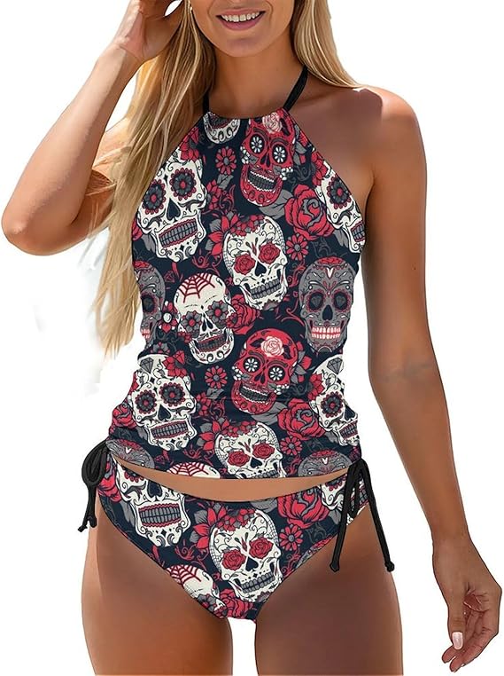 Generic - sugar skull bikini set
