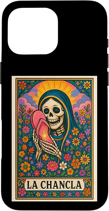 Chancla Survivor, Sugar Skull Mexican Bingo Card - sugar skull flip flops womens