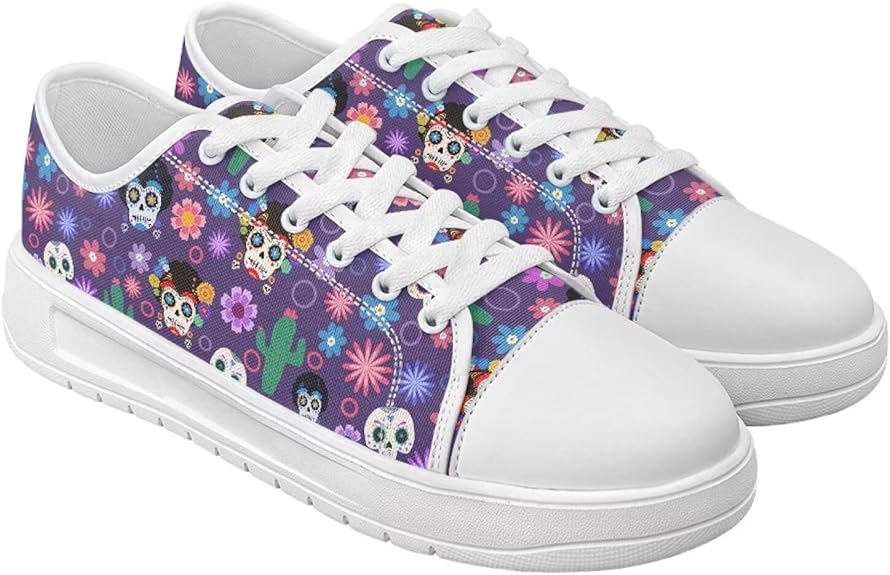 Twousenru - sugar skull sneakers womens