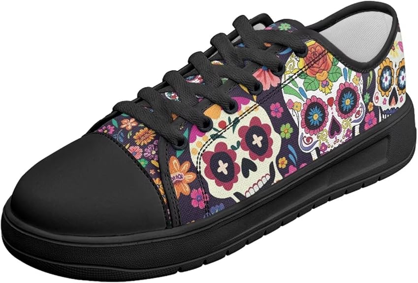 Estailounic - sugar skull sneakers womens