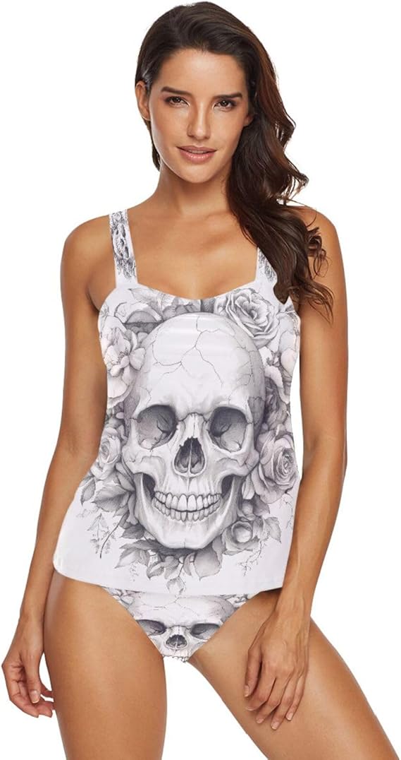 Flradish - sugar skull bikini set
