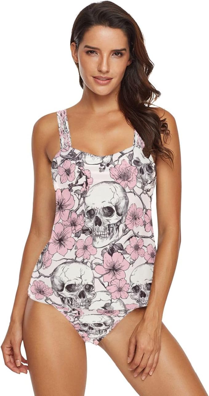 Flradish - sugar skull bikini set