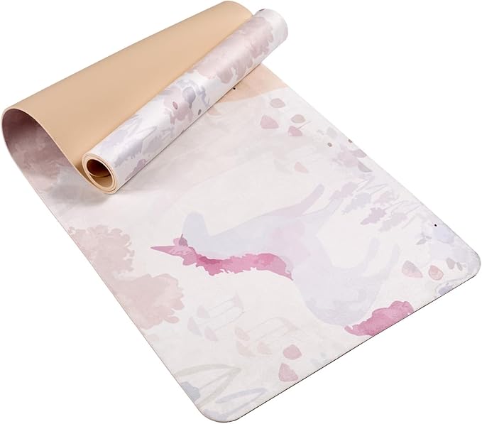 Non-Slip TPE Yoga Mat for Women & Men, 72"x24" Extra-Long Pilates Mats for Hot Yoga, HIIT, Floor Workouts, Lightweight Fitness Mat with Dual Grip - sugar skull yoga mat