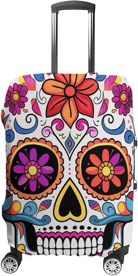 KLWQR - sugar skull luggage set