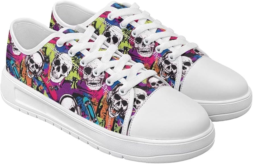 Ocxbuir - sugar skull sneakers womens