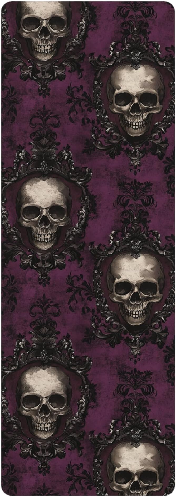Gothic Skull Yoga Mat Unique Fitness, Perfect for Yoga Lovers, Halloween, Home Decor, Gothic - sugar skull yoga mat