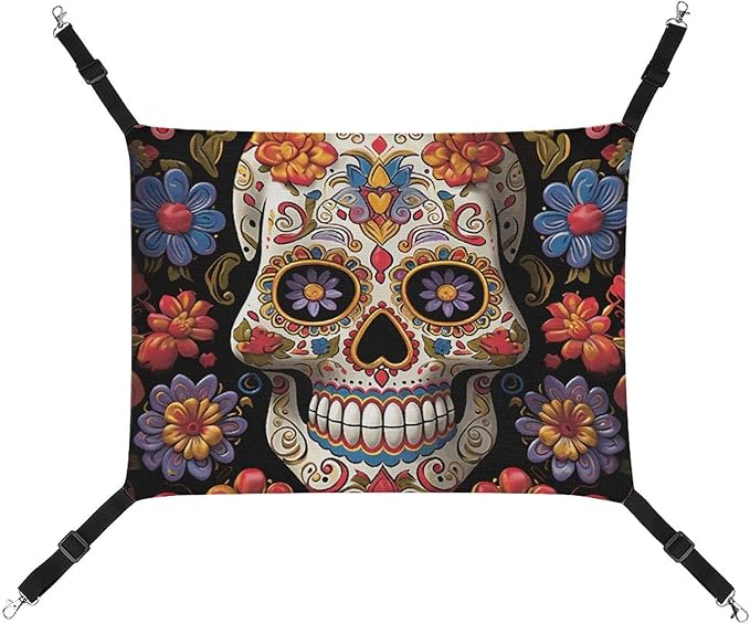 A Gym Artifact, The Canvas Sugar Skulls Printed Yoga Storage Bag Is Durable, Wear-resistant And Does Not Strangle Shoulders. It Is Suitable for Both Men And Women - sugar skull yoga mat