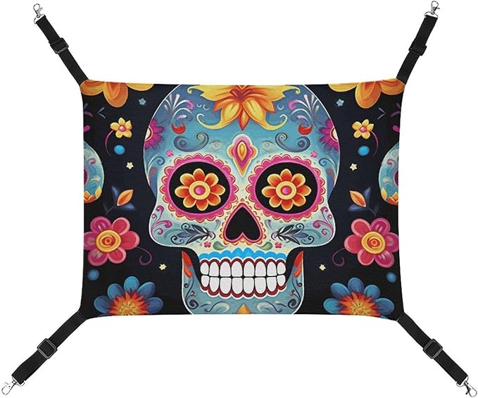 A Gym Artifact, The Canvas Sugar Skulls Printed Yoga Storage Bag Is Durable, Wear-resistant And Does Not Strangle Shoulders. It Is Suitable for Both Men And Women - sugar skull yoga mat