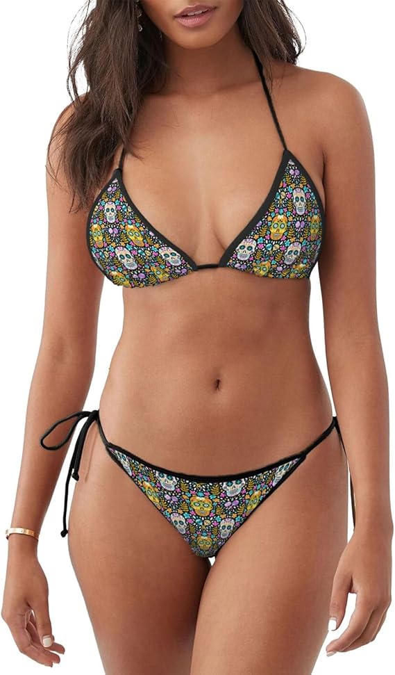 Guxkoqu - sugar skull bikini set
