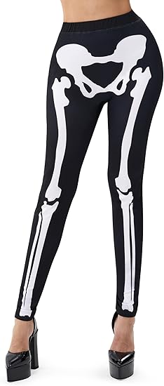 Spooktacular Creations - sugar skull leggings for women