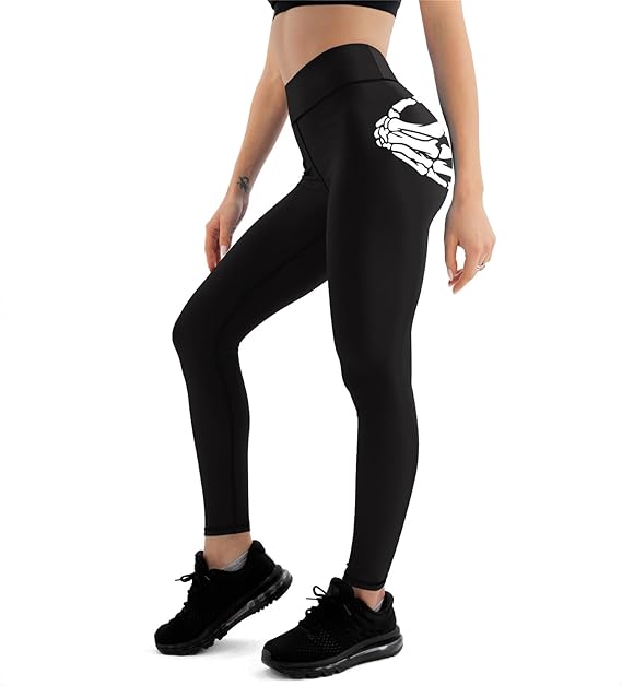 DONGPANCHN - sugar skull leggings for women