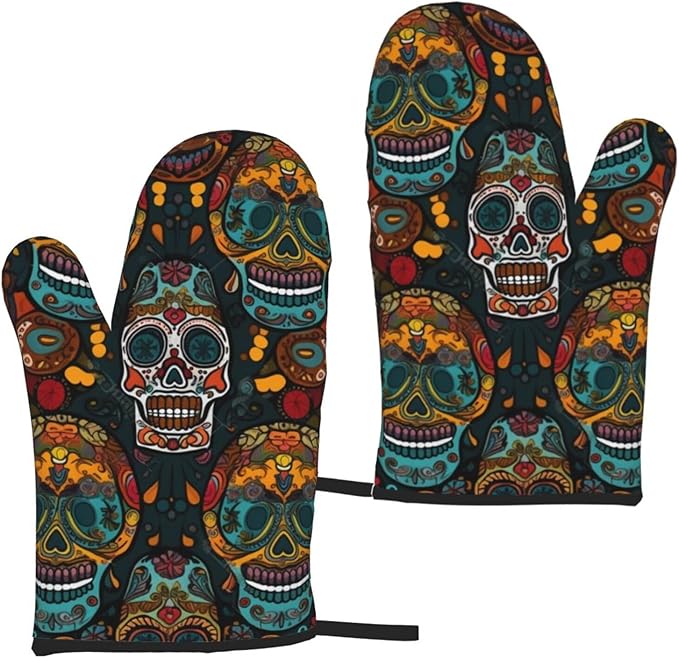 JTNWEC - sugar skull winter gloves