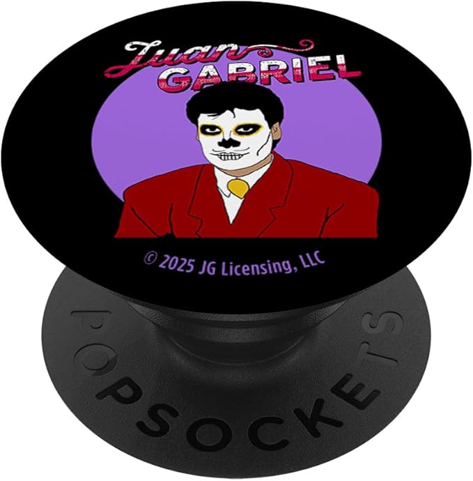 Juan Gabriel Illustration With Sugar Skull Calavera Makeup PopSockets Adhesive PopGrip - sugar skull makeup kit